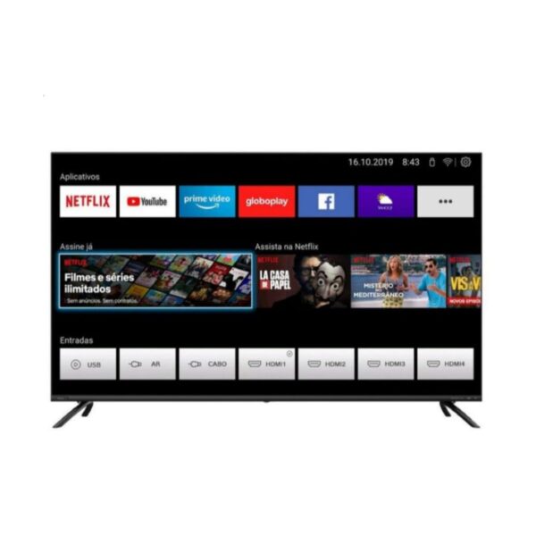 Televisor LED Smart TV D' WORLD de 55 pulgadas