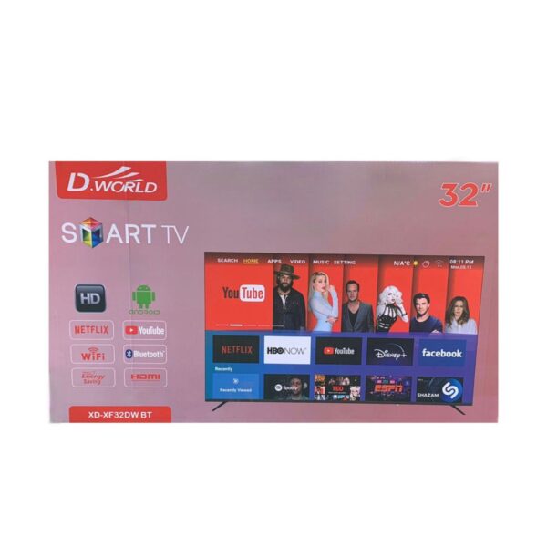 Televisor LED Smart TV D' WORLD de 32 pulgadas