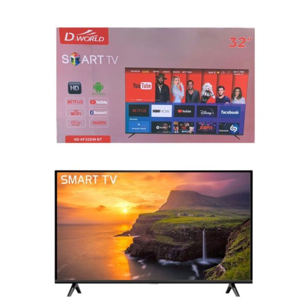 Televisor LED Smart TV D' WORLD de 32 pulgadas